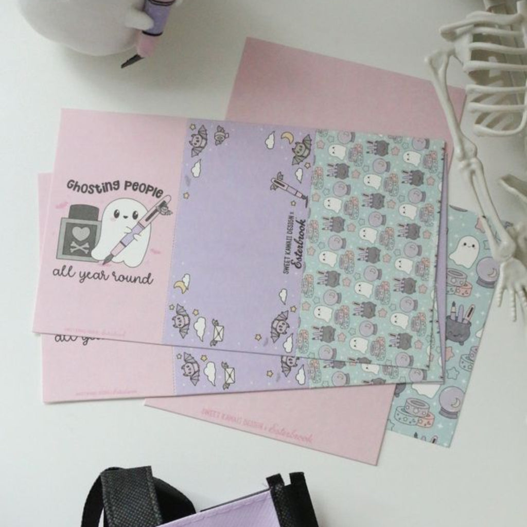 Esterbrook x Sweet Kawaii Design Blotter Papers - Pastel Halloween - 5pcs - Pen Boutique Ltd