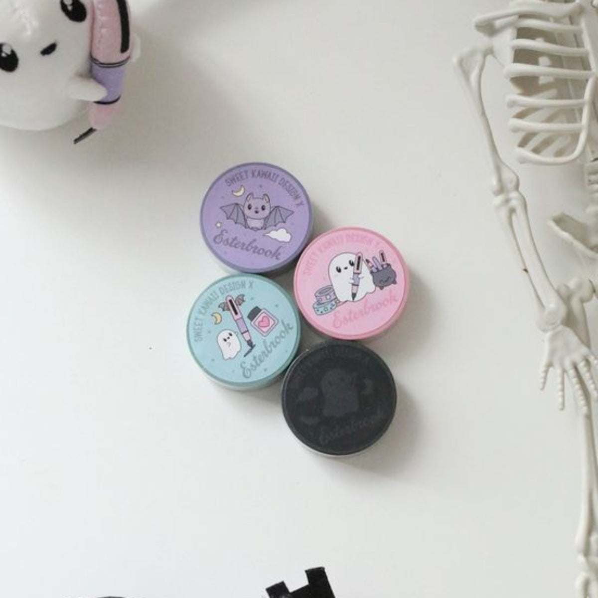 Esterbrook x Sweet Kawaii Design Washi Tape - Simply Batty - Purple - Pen Boutique Ltd