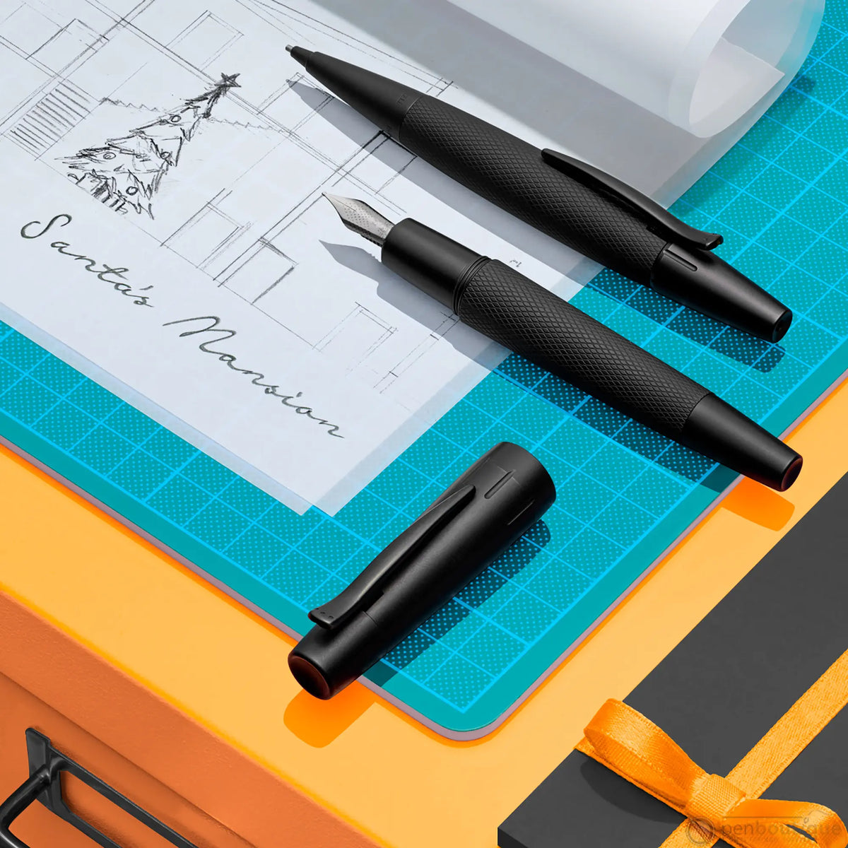 Faber-Castell E-Motion Pure Black Fountain Pen - Pen Boutique Ltd