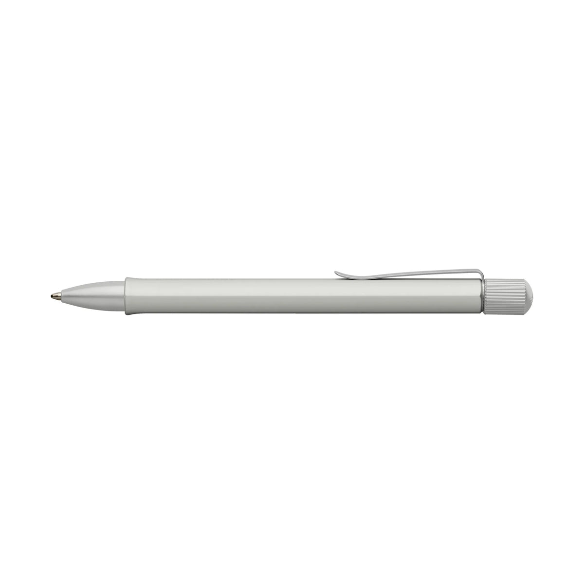 Faber-Castell Hexo Ballpoint Pen - Matte Silver - Pen Boutique Ltd
