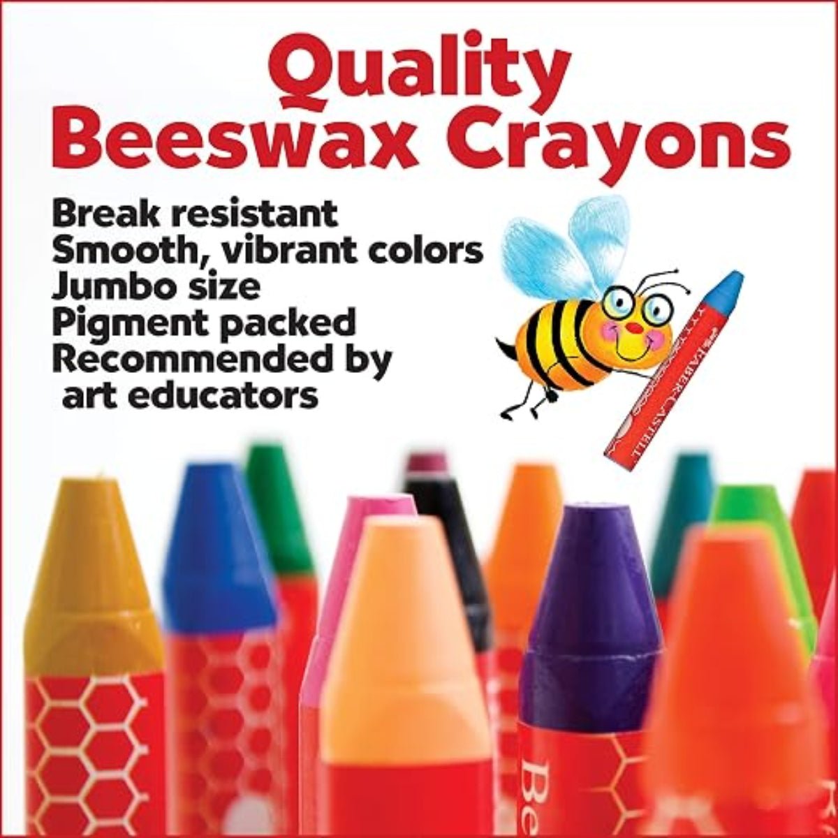 Faber-Castell World Colors – 15 Count Beeswax Crayons - Pen Boutique Ltd
