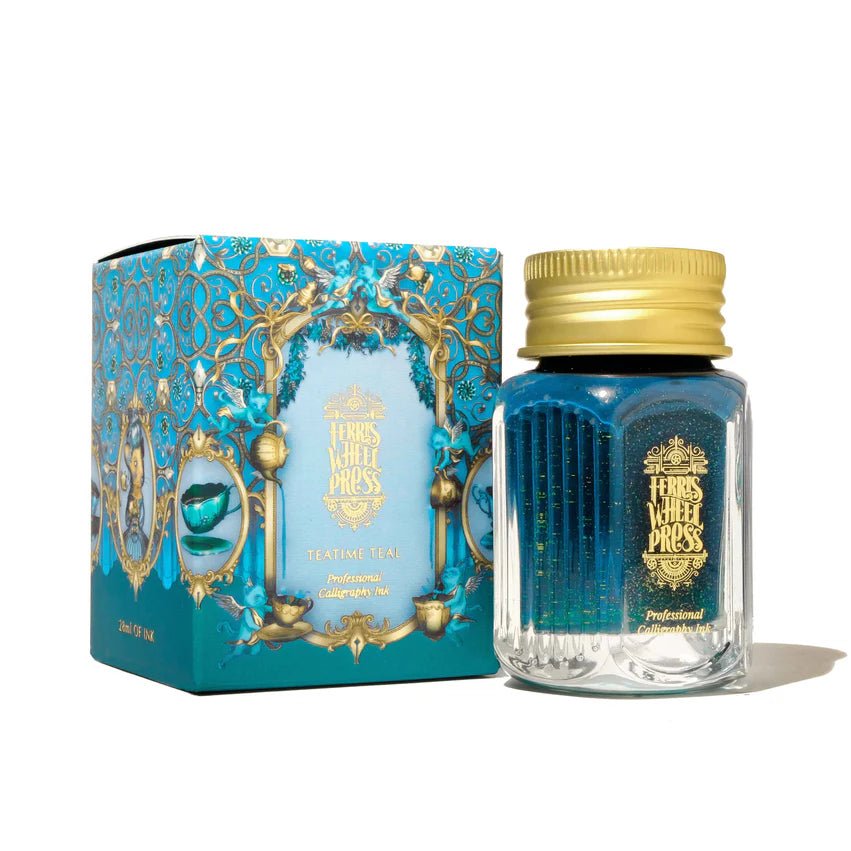 Ferris Wheel Press 28ml Calligraphy Ink - Teatime Teal - Pen Boutique Ltd