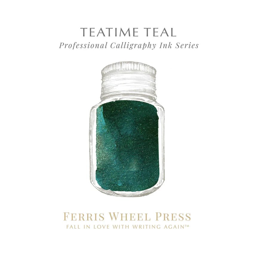 Ferris Wheel Press 28ml Calligraphy Ink - Teatime Teal - Pen Boutique Ltd