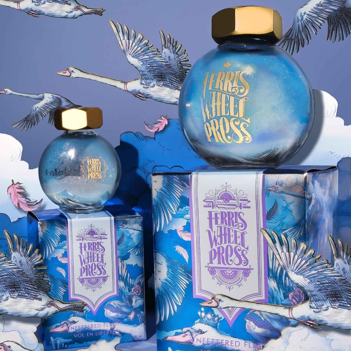 Ferris Wheel Press FerriTales Ink Bottle - Unfettered Flight - 20ml - Pen Boutique Ltd