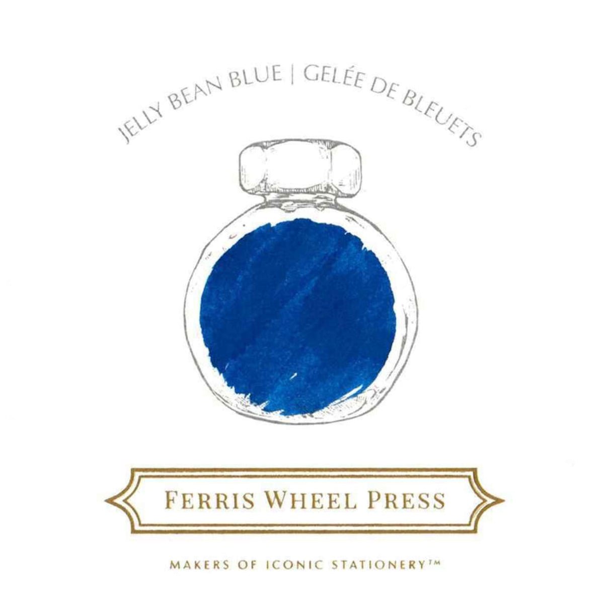 Ferris Wheel Press Ink Bottle - Jelly Bean Blue - 38ml - Pen Boutique Ltd