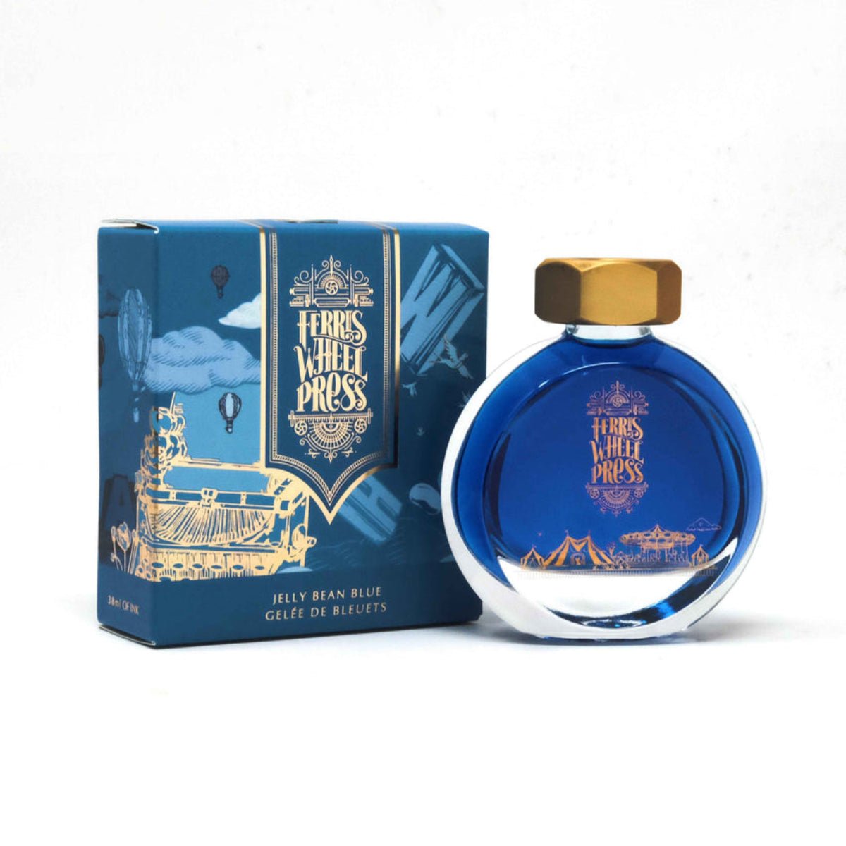 Ferris Wheel Press Ink Bottle - Jelly Bean Blue - 38ml - Pen Boutique Ltd