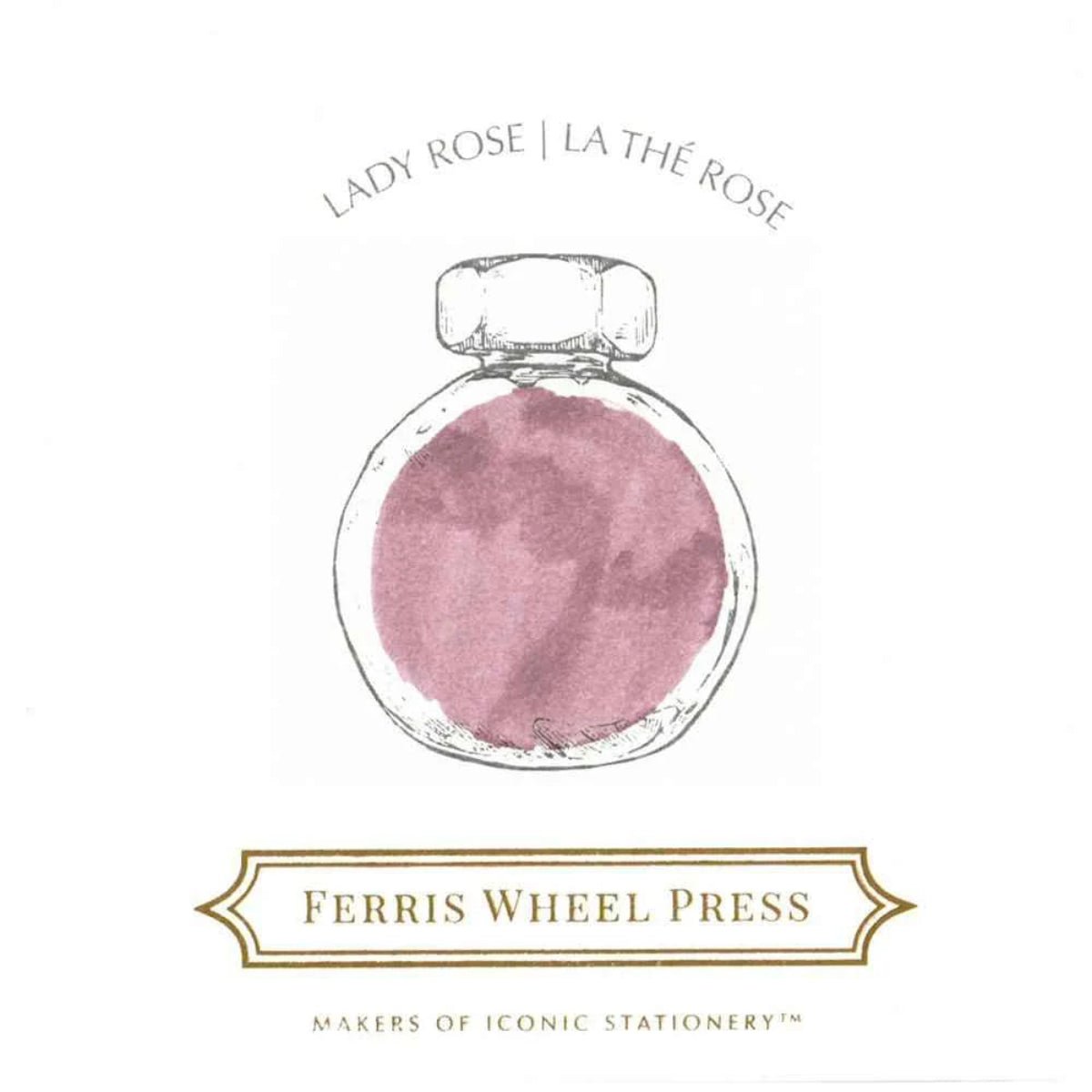 Ferris Wheel Press Ink Bottle - Lady Rose - 38ml - Pen Boutique Ltd