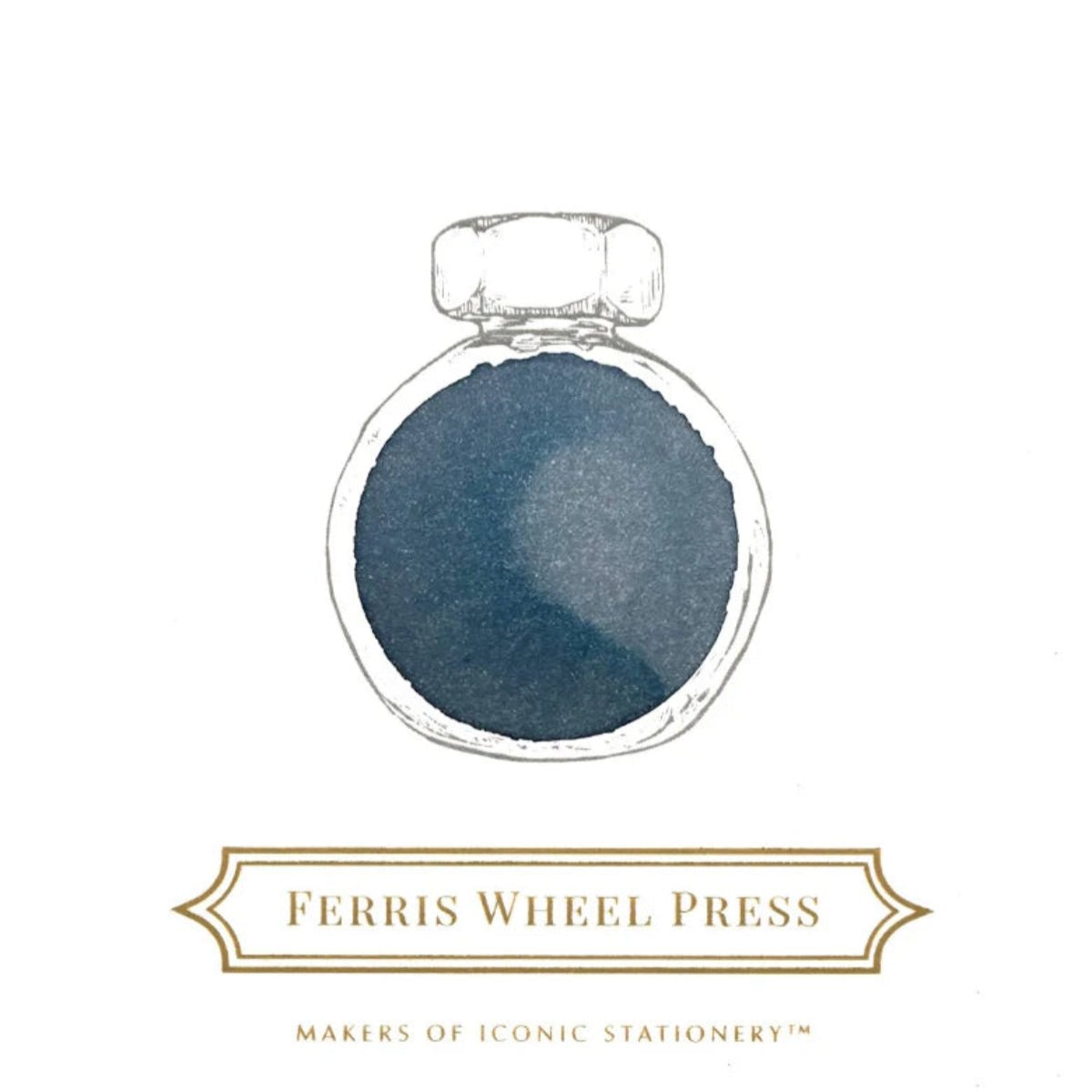 Ferris Wheel Press Ink Bottle - Storied Blue - 38ml - Pen Boutique Ltd