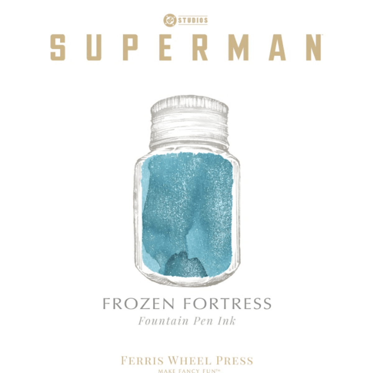 Ferris Wheel Press x Superman Ink Bottle - Frozen Fortress - 10 ml - Pen Boutique Ltd