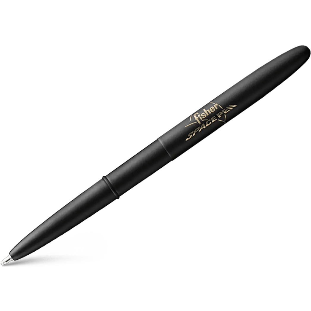 Fisher Space Pen Matte Black Bullet with Logo Ballpoint Pen - Pen Boutique Ltd