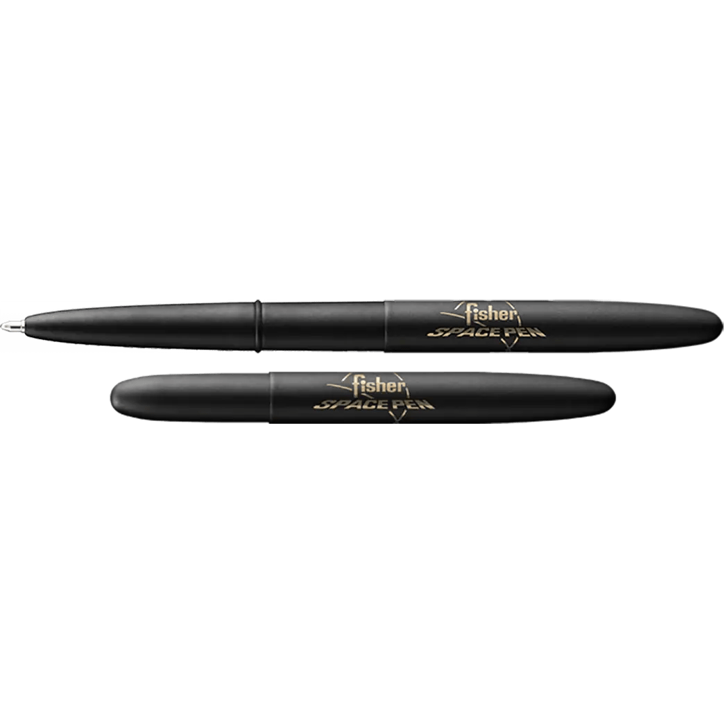 Fisher Space Pen Matte Black Bullet with Logo Ballpoint Pen - Pen Boutique Ltd