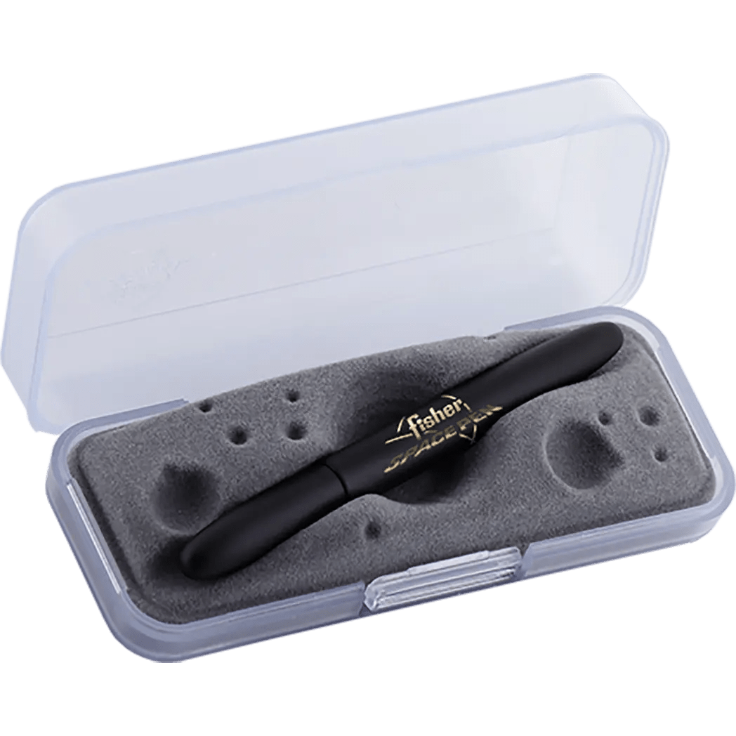 Fisher Space Pen Matte Black Bullet with Logo Ballpoint Pen - Pen Boutique Ltd
