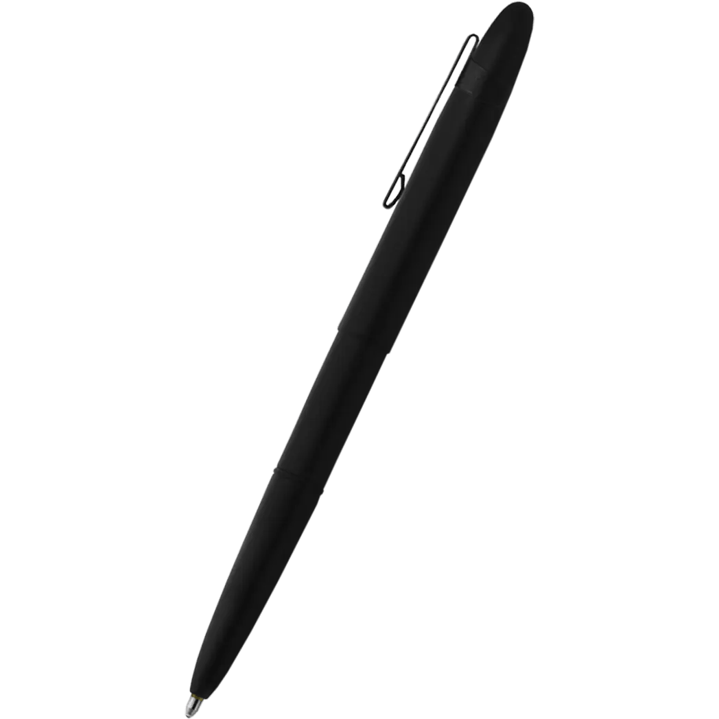 Fisher Space with Clip Bullet Ballpoint Pen - Matte Black - Pen Boutique Ltd