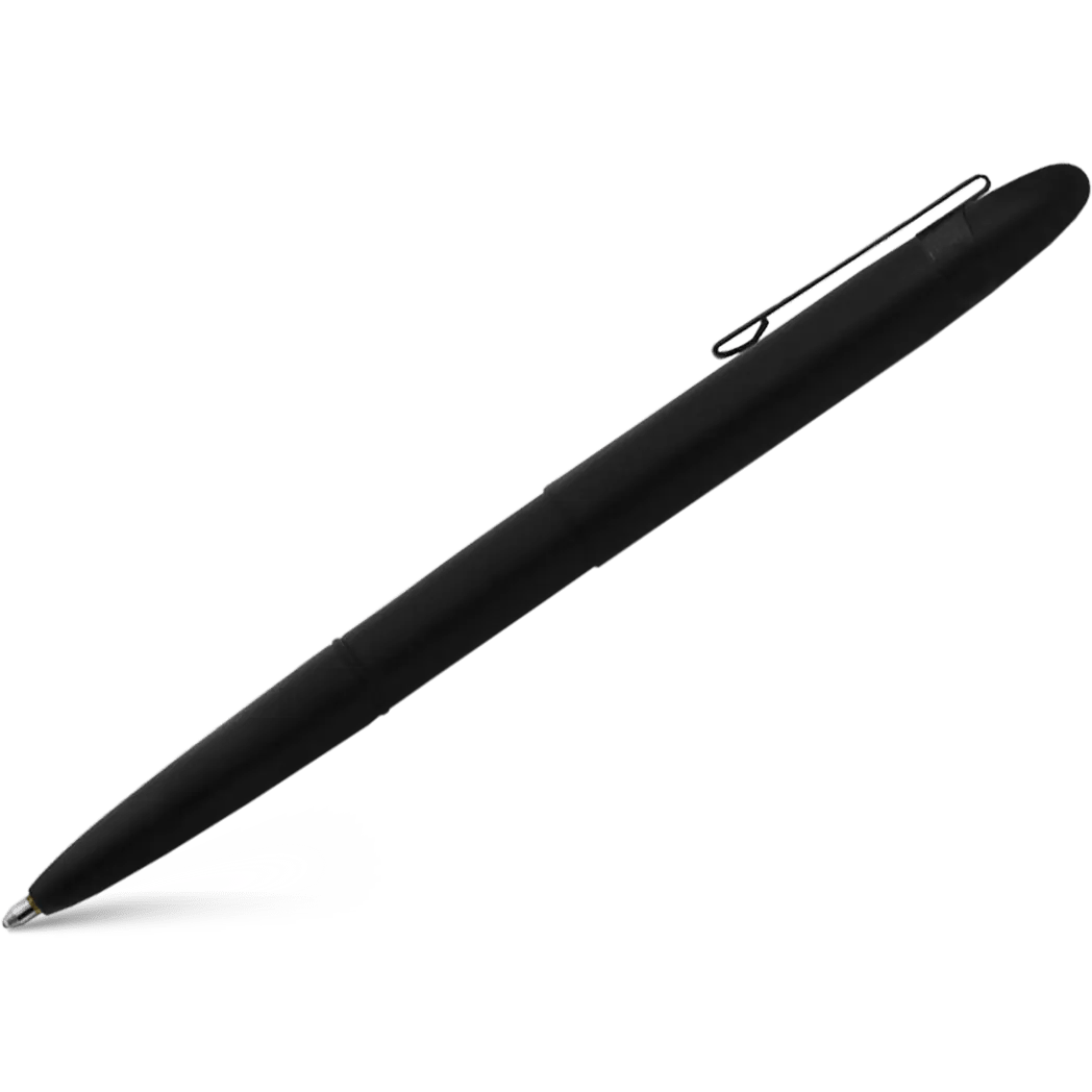 Fisher Space with Clip Bullet Ballpoint Pen - Matte Black - Pen Boutique Ltd