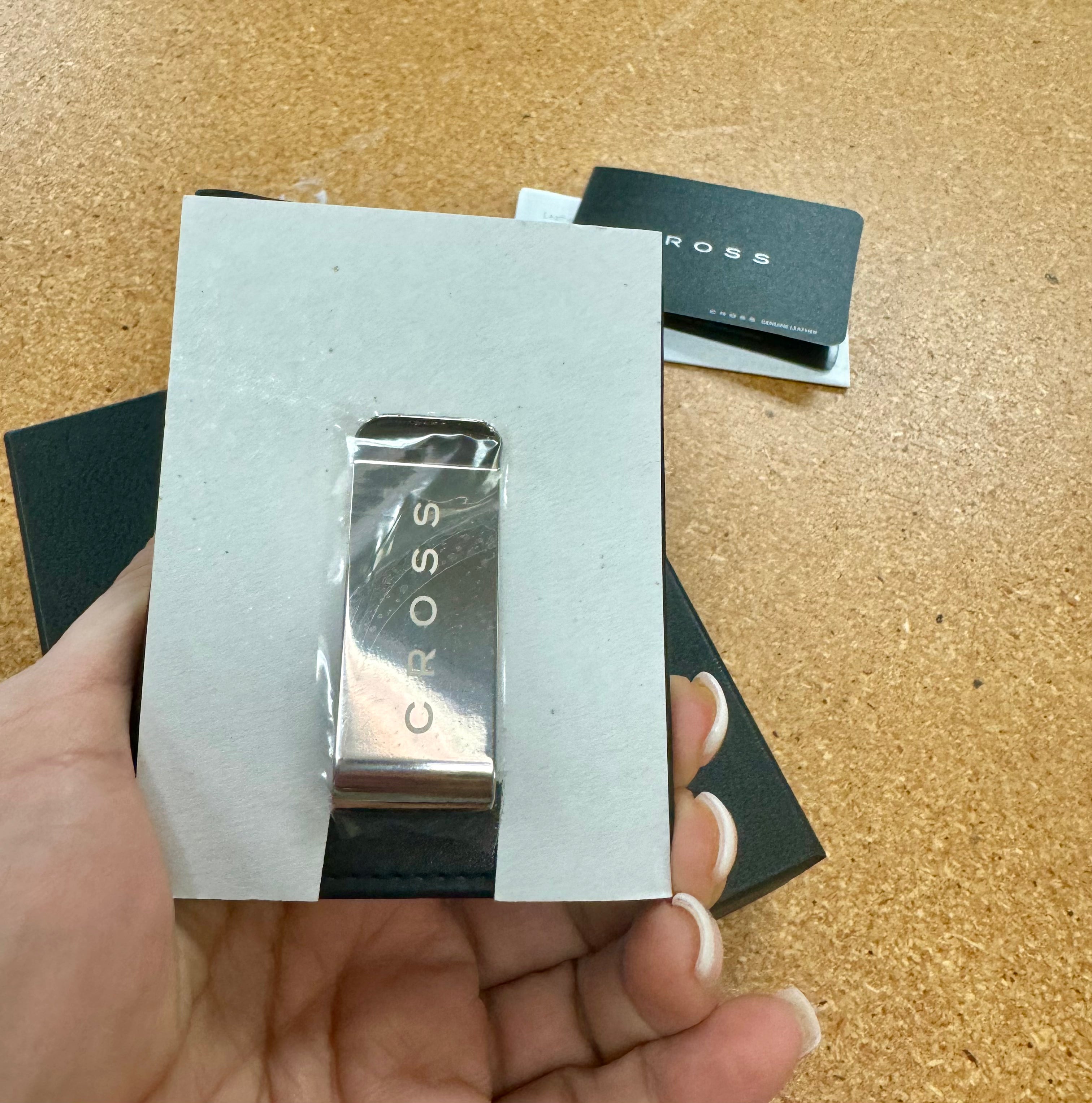 Cross Classic Century Money Clip Card Case - Black in presentation box.-Pen Boutique Ltd