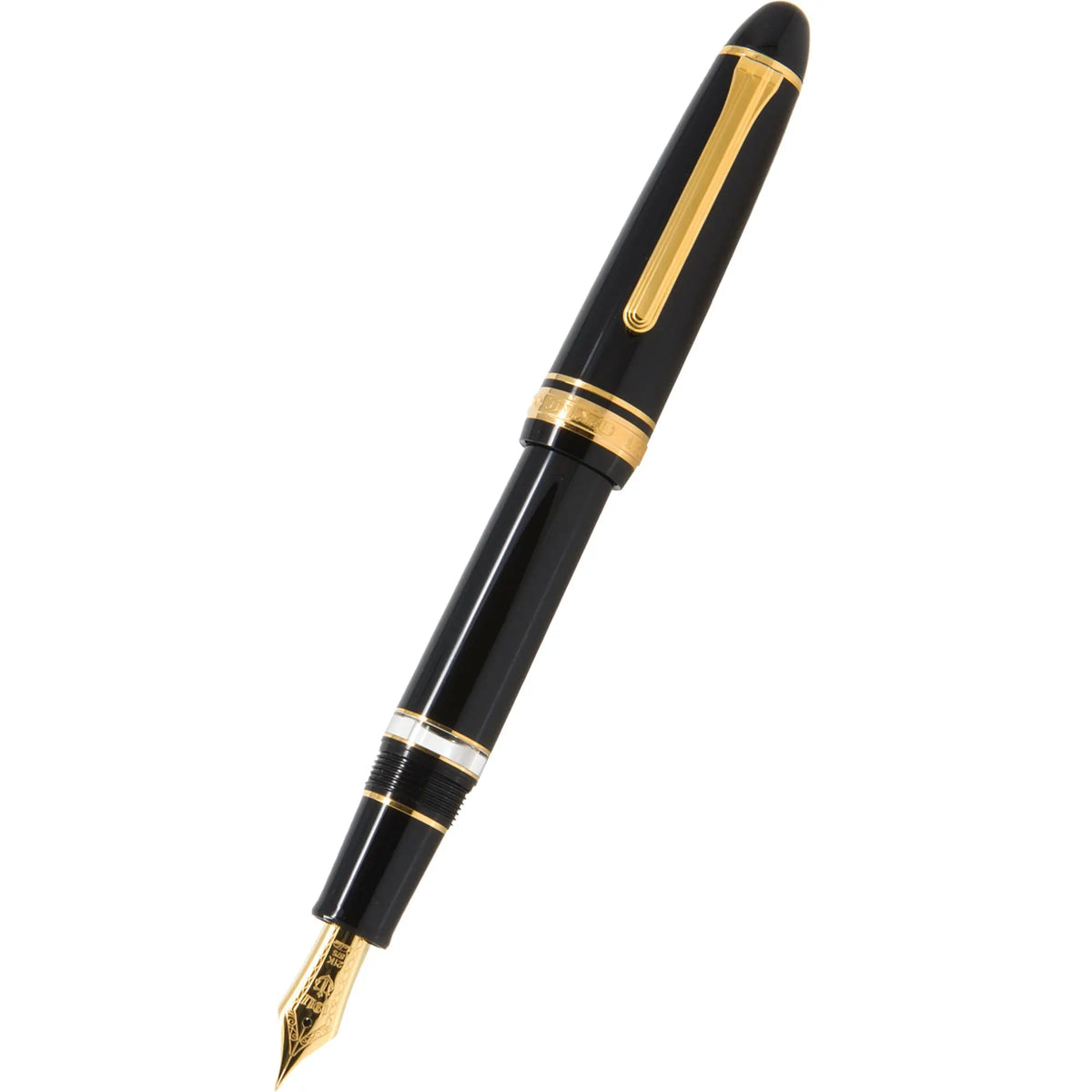 Sailor Fountain Pen - 1911L Realo - Black/Gold - Pen Boutique Ltd