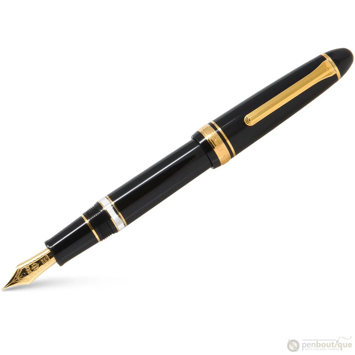Sailor Fountain Pen - 1911L Realo - Black/Gold - Pen Boutique Ltd
