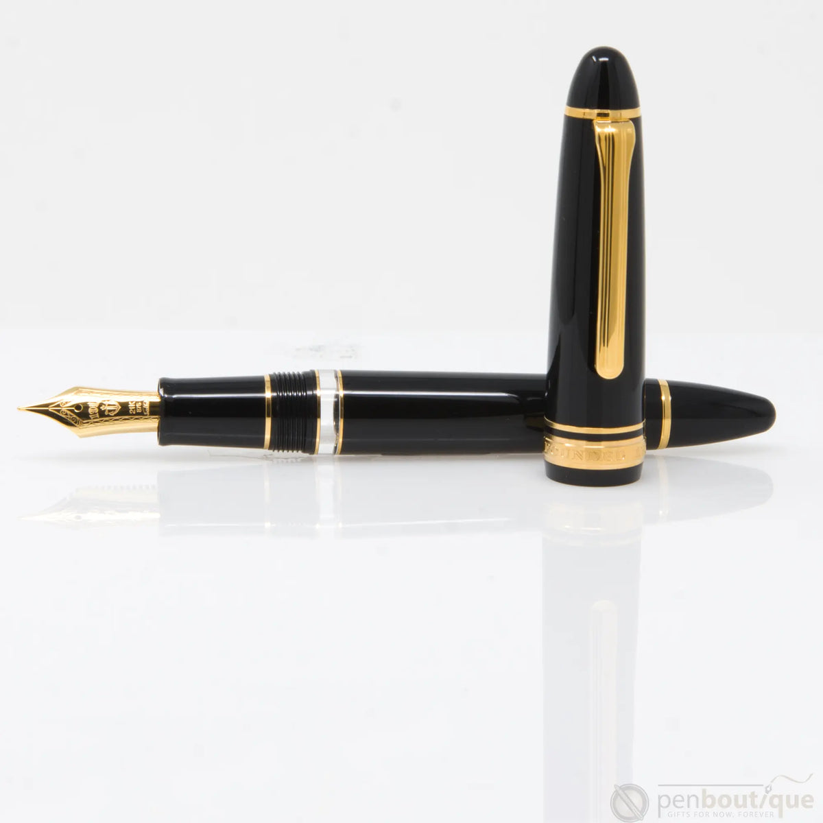 Sailor Fountain Pen - 1911L Realo - Black/Gold - Pen Boutique Ltd