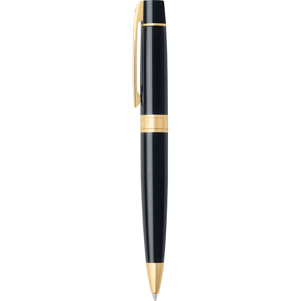 Sheaffer 300 Black w/ Gold Trim Ballpoint Pen - Pen Boutique Ltd
