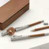 Graf Von Faber-Castell Perfect Pencil, Platinum Plated Cap, Brown - Pen Boutique Ltd