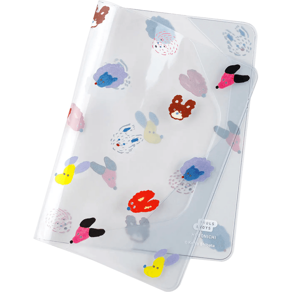 Hobonichi Cover on Cover - Keiko Shibata - A6 (Dog Ears Fluttering in the Wind) - Pen Boutique Ltd