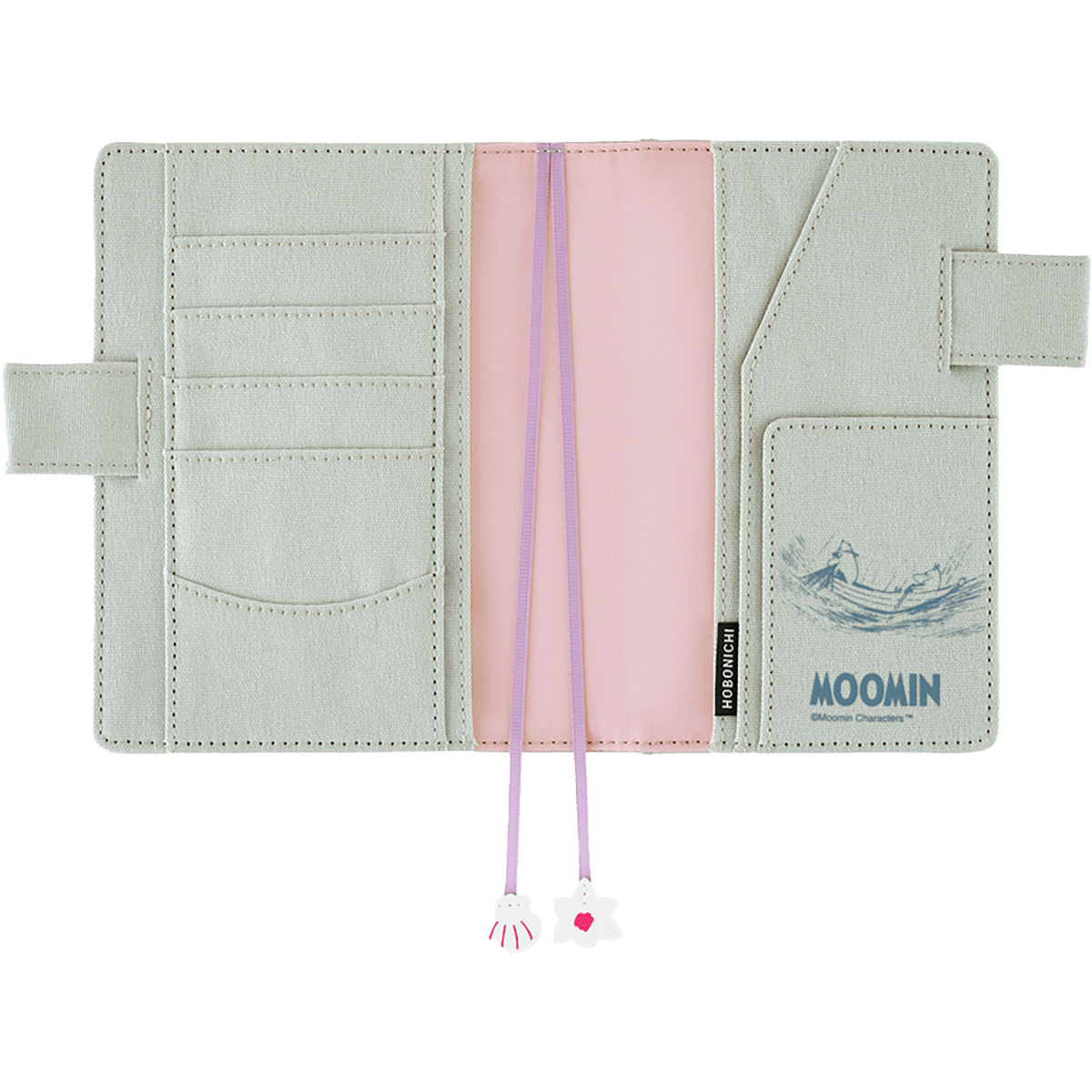 Hobonichi Japanese 2027 Cover - Moomin: My Yard (Pale Mint) - A6 - Pen Boutique Ltd