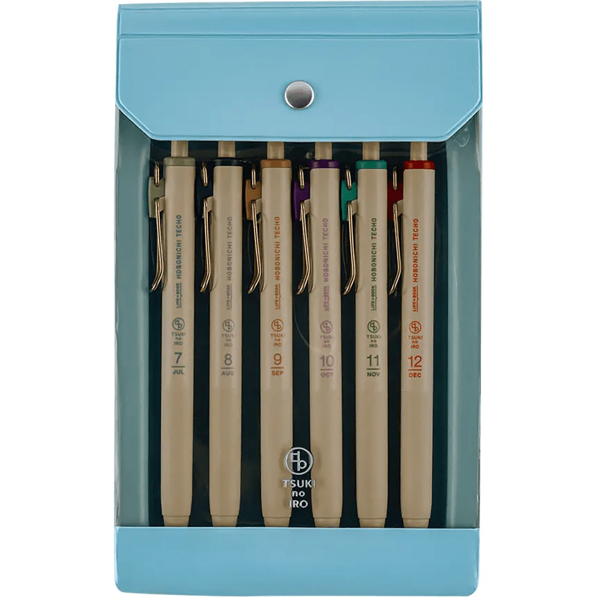 Hobonichi Uniball One Pens [July - Dec Set] in Original Case - TSUKI no IRO - Pen Boutique Ltd