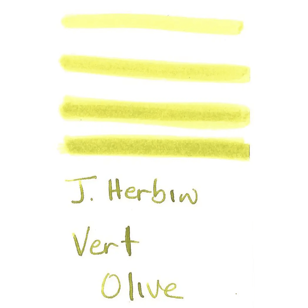 J. Herbin 30ml Fountain Pen Vert Olive Bottled Ink - Pen Boutique Ltd