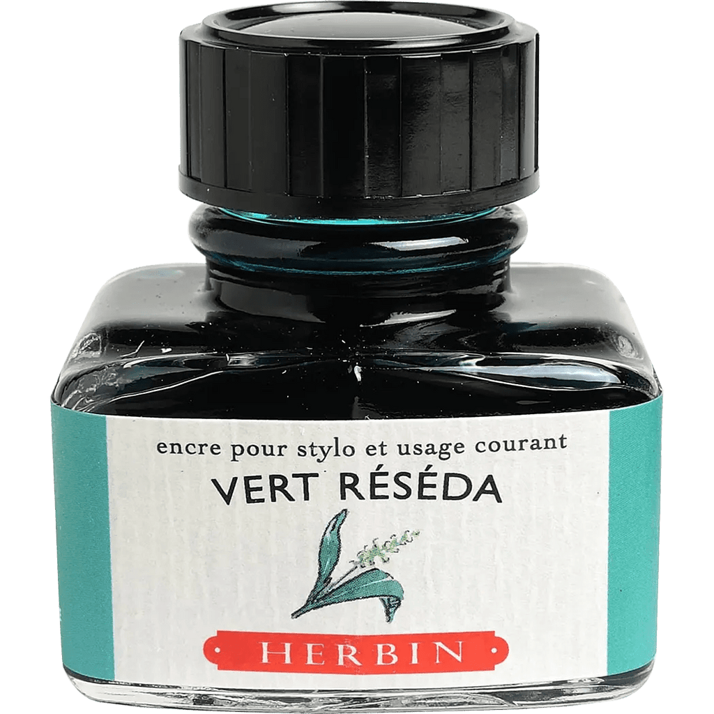 J. Herbin 30ml Fountain Pen Vert Reseda Bottled Ink - Pen Boutique Ltd