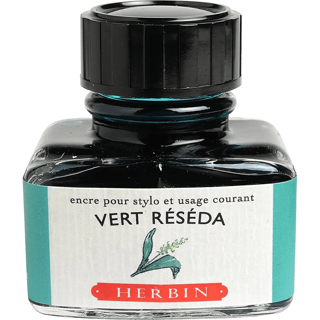 J. Herbin 30ml Fountain Pen Vert Reseda Bottled Ink - Pen Boutique Ltd