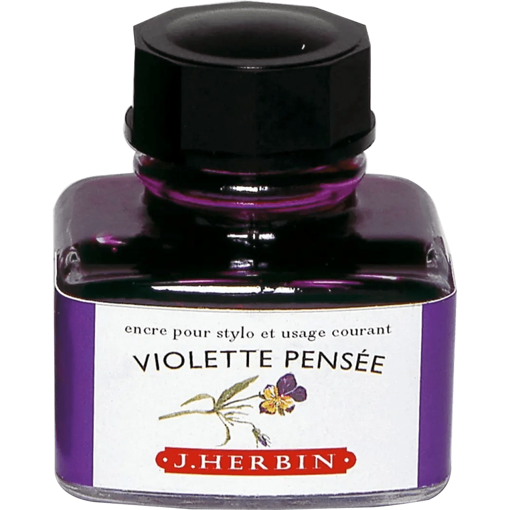 J. Herbin 30ml Fountain Pen Violette Pensee Bottled Ink - Pen Boutique Ltd