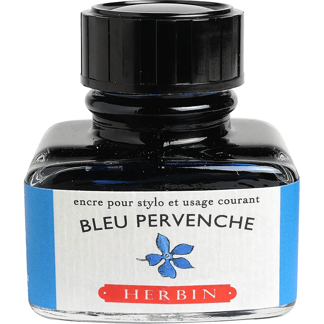 J. Herbin Fountain Pen Bleu Pervenche Bottled Ink - Pen Boutique Ltd