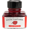 J. Herbin Fountain Pen Rouge Caroubier Bottled Ink - Pen Boutique Ltd