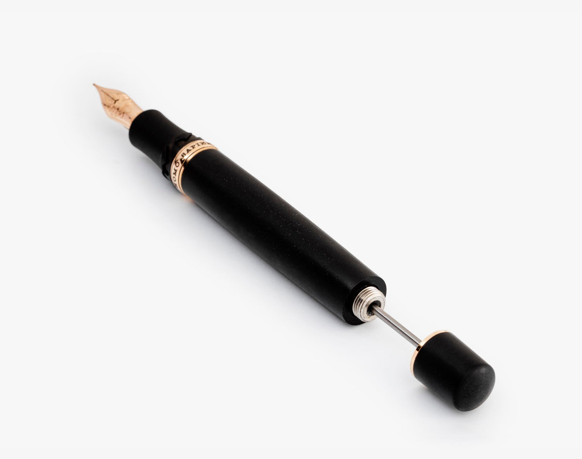 Visconti Homo Sapiens Fountain Pen – Volcano Lava Black – Bronze Trim - Pen Boutique Ltd