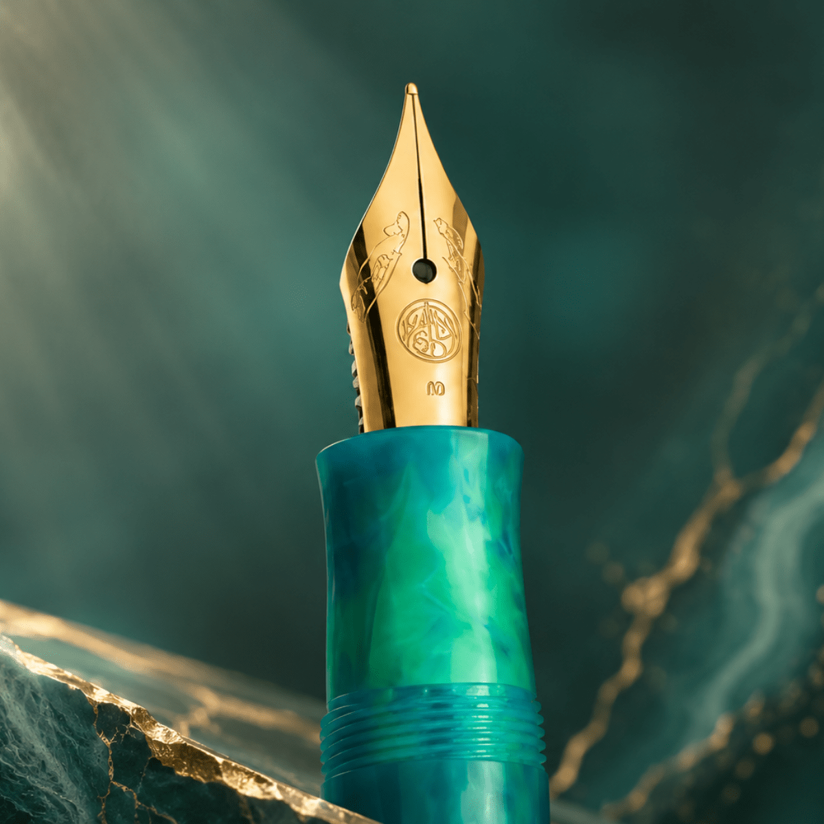 Kaweco Collection Fountain Pen - Marble Ocean - Pen Boutique Ltd