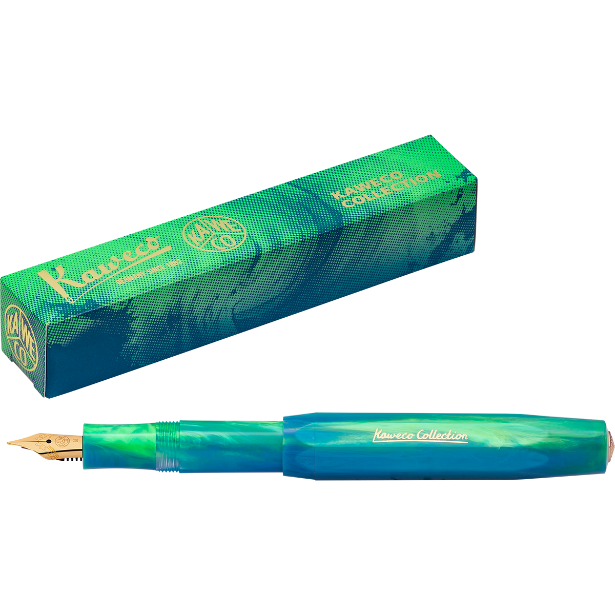 Kaweco Collection Fountain Pen - Marble Ocean - Pen Boutique Ltd