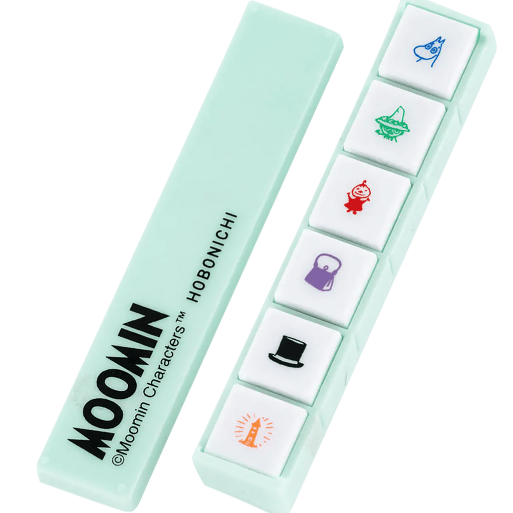 Kodomo no Kao x Hobonichi Push-Button Stamp - Moomin: Pochitto6 - Pen Boutique Ltd