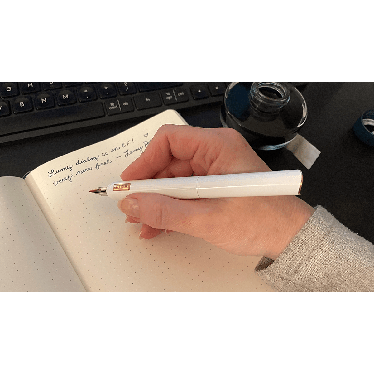 Lamy Dialog CC Fountain Pen - Shiny White - Pen Boutique Ltd