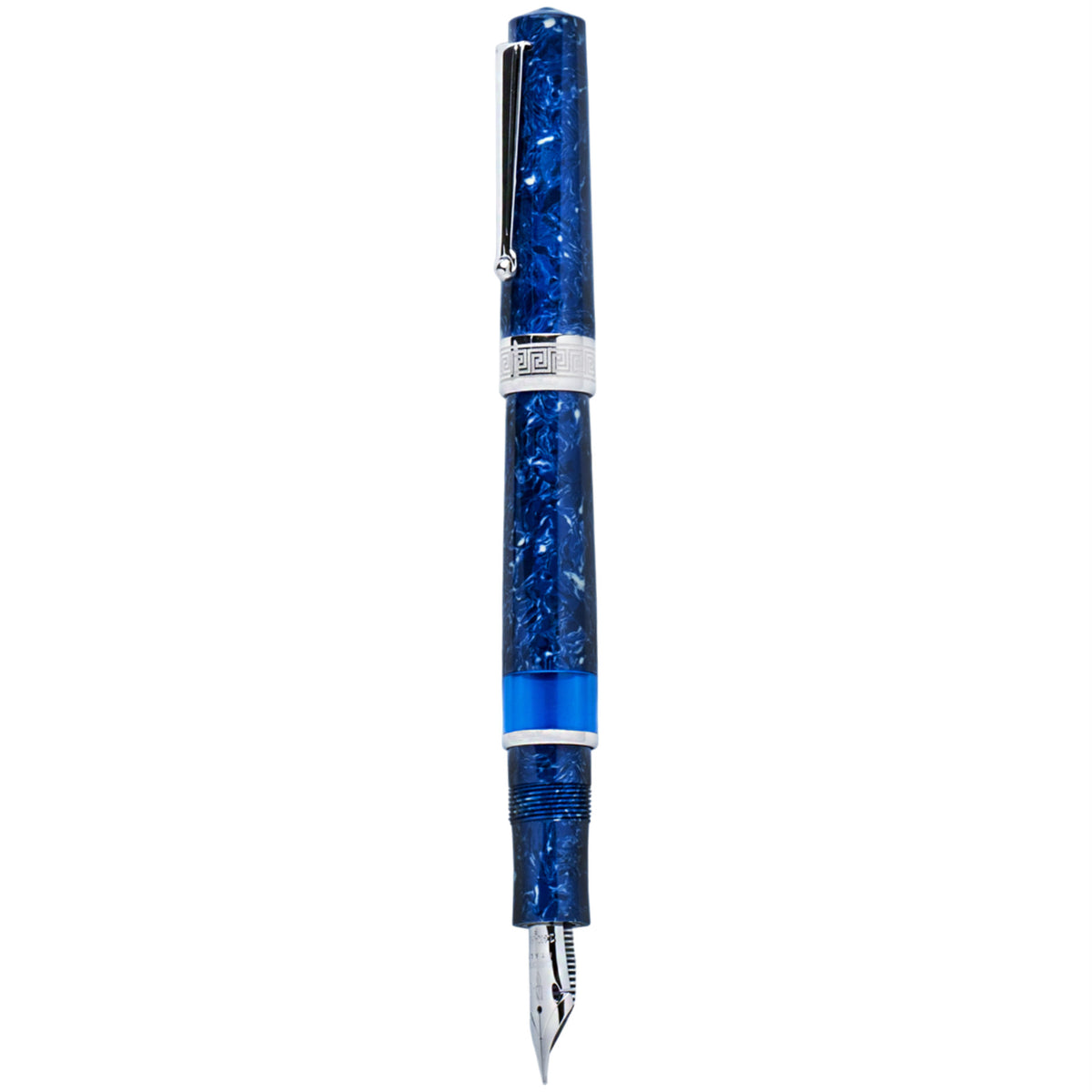Delta Fountain Pen - Lapis Blue - Silver Trim (Limited Edition) - Pen Boutique Ltd