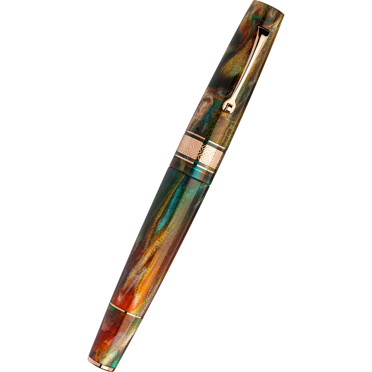 Leonardo Supernova Fountain Pen - Primary Manipulation 5 - Rose Gold Trim (Limited Edition) - Pen Boutique Ltd