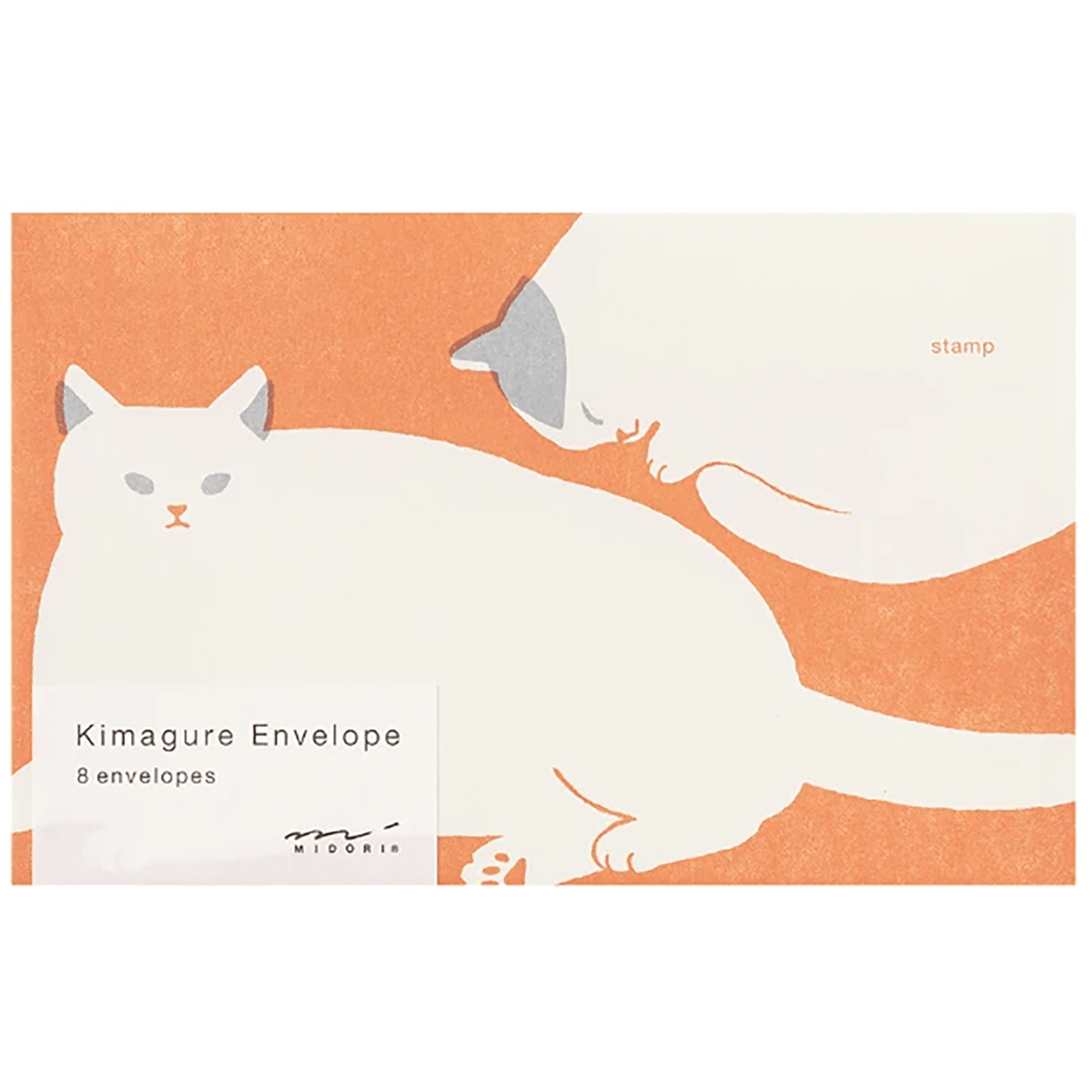 Midori Easy & Cozy Envelope - Kimagure Cat - Pen Boutique Ltd