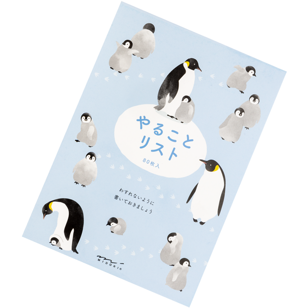 Midori To-Do Memo Pad - Penguin - Pen Boutique Ltd