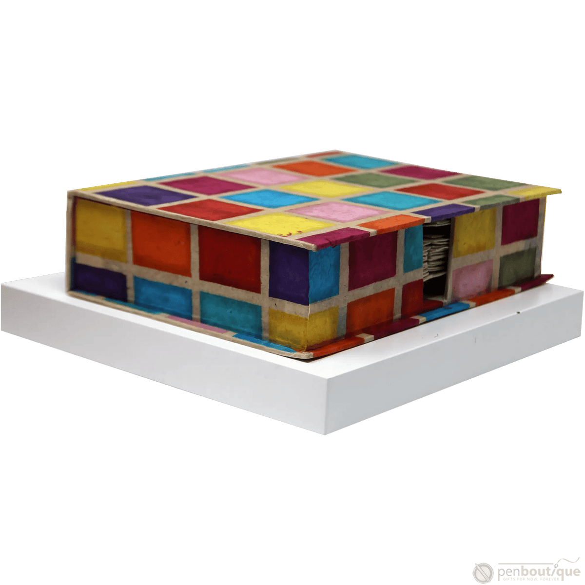 Monk Paper Batik Multicolor Patch Work Lokta Stationery Box Set - Pen Boutique Ltd