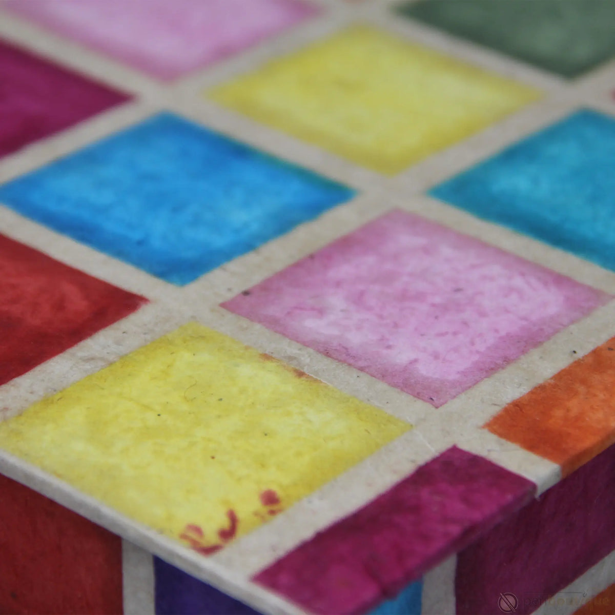Monk Paper Batik Multicolor Patch Work Lokta Stationery Box Set - Pen Boutique Ltd