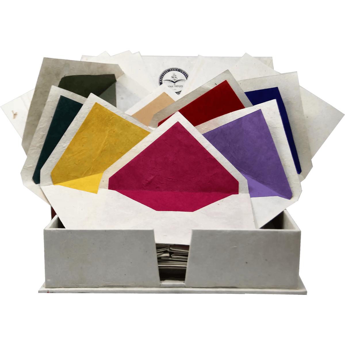 Monk Paper Batik Multicolor Patch Work Lokta Stationery Box Set - Pen Boutique Ltd