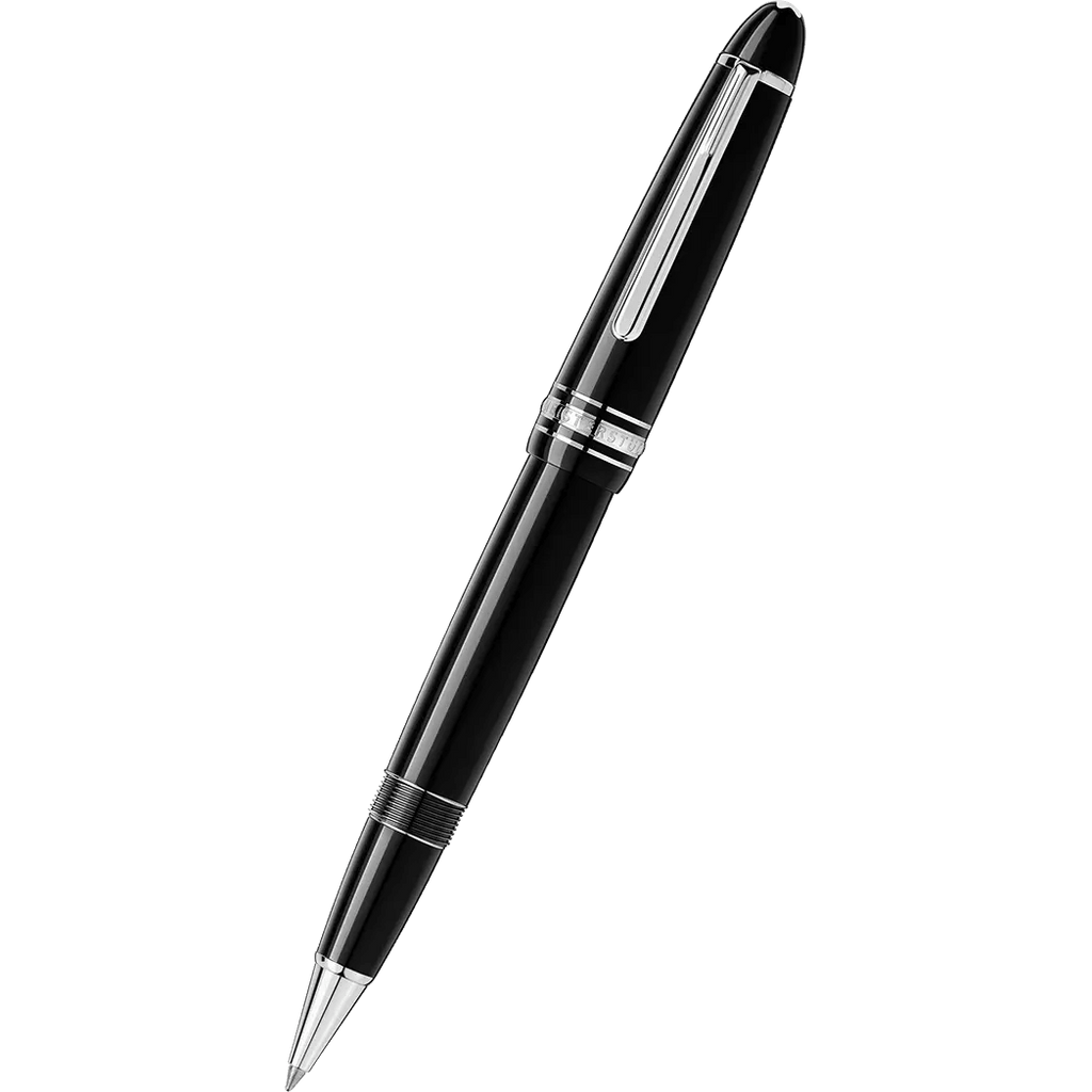 MontBlanc Meisterstuck Rollerball Pen - Black - Platinum Trim - LeGrand - Pen Boutique Ltd