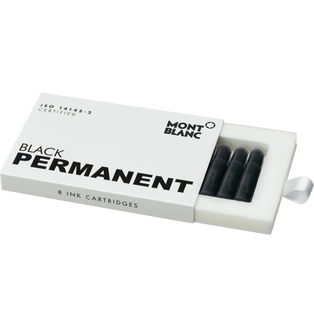 Montblanc Ink Cartridges - Permanent Black (8 Per Pack) - Pen Boutique Ltd