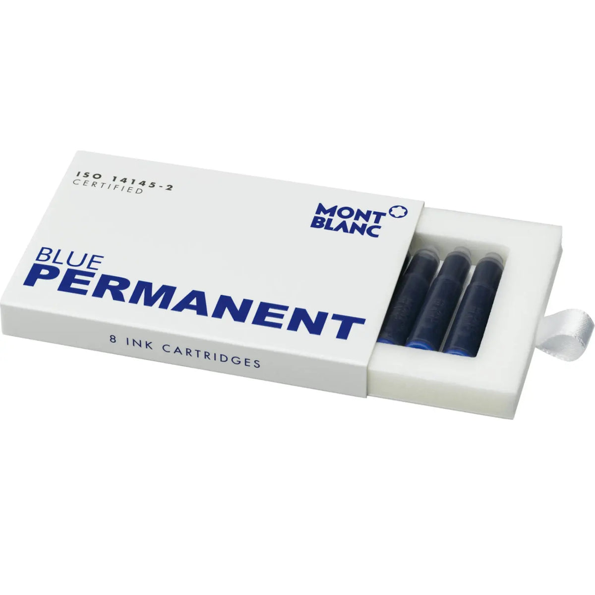 Montblanc Ink Cartridges - Permanent Blue (8 Per Pack) - Pen Boutique Ltd
