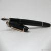 Montblanc Meisterstuck Fountain Pen - Black - Red Gold Trim - LeGrand Size ( 146) - Pen Boutique Ltd