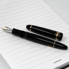 Montblanc Meisterstuck Fountain Pen - Black - Red Gold Trim - LeGrand Size ( 146) - Pen Boutique Ltd